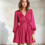 Forever New - Tiffany Asymmetric Hem Wrap Mini Dress