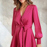 Forever New - Tiffany Asymmetric Hem Wrap Mini Dress