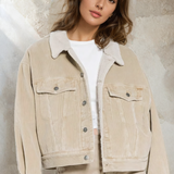 Thrills - Jodie Cord Jacket Pewter